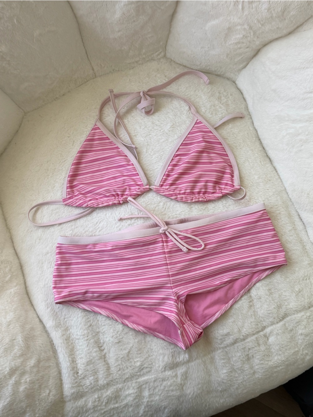 Hollister two piece striped swimsuit